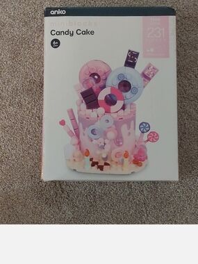 Anko Mini Blocks Candy Cake Building Set - Pink